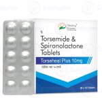 Aldactone tablets containing spironolactone, used for treating fluid retention and hormonal conditions.