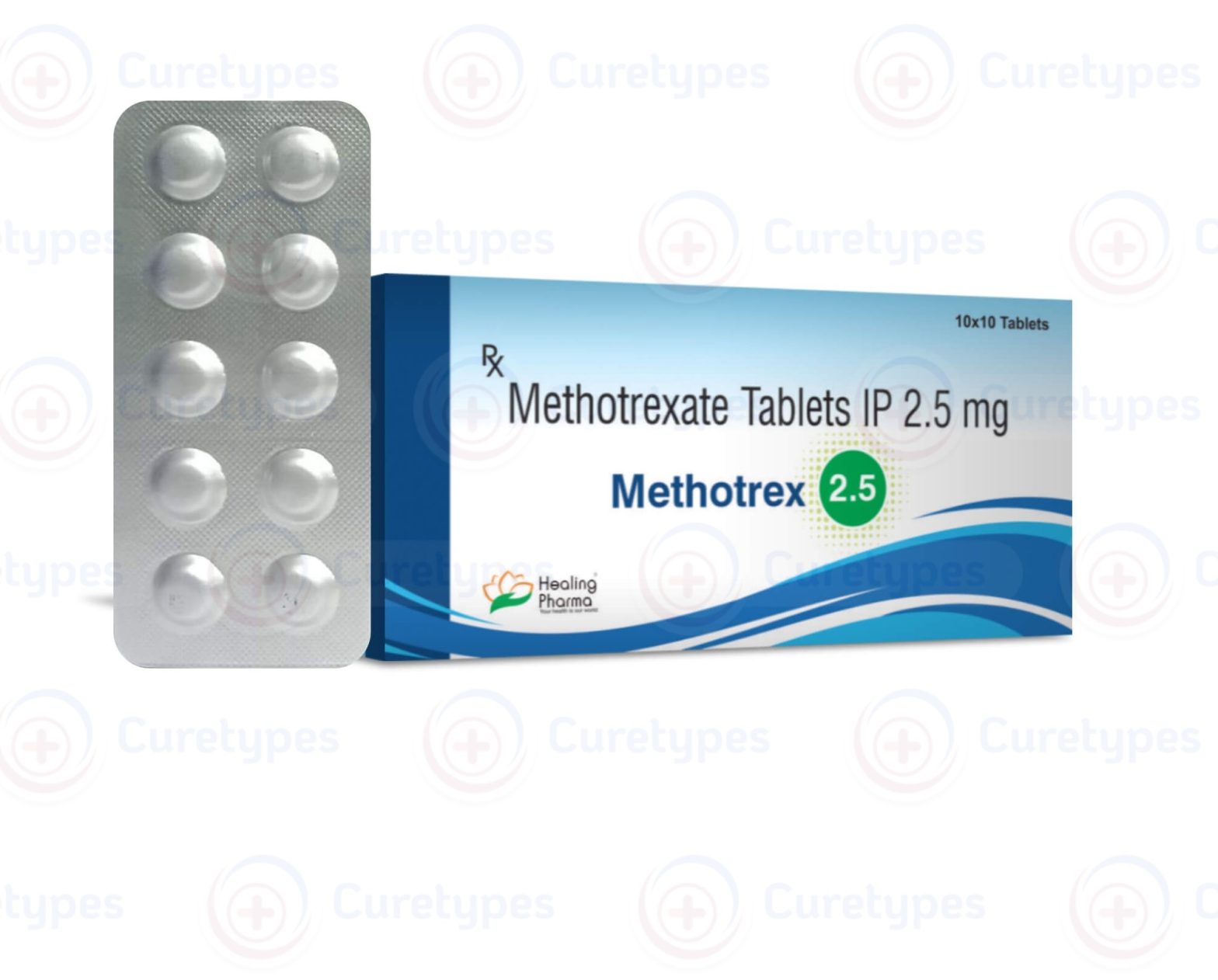 Methotrexate tablets for autoimmune diseases and cancer, featuring methotrexate as the active substance.