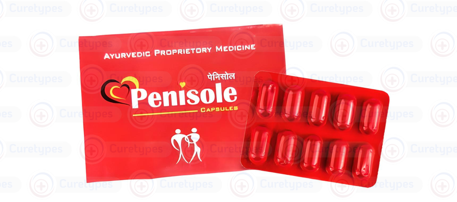 Penisole herbal capsules marketed for sexual health.