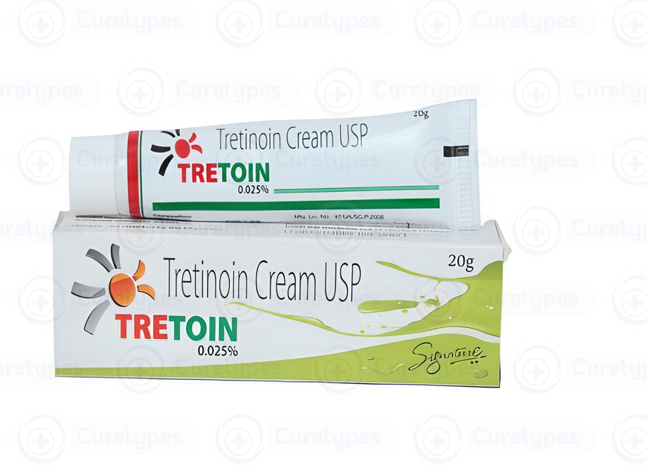 Retin-A cream, containing tretinoin for acne and skin care.