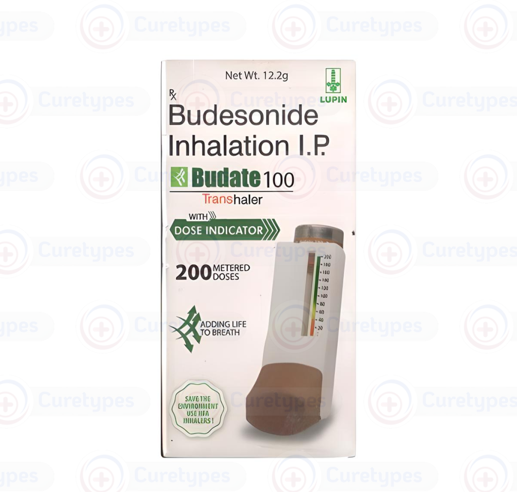 Budesonide inhaler for asthma symptom management