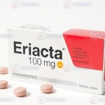 Blister pack of Eriacta (Sildenafil Citrate) tablets for erectile dysfunction treatment.