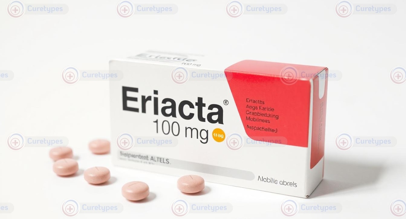 Blister pack of Eriacta (Sildenafil Citrate) tablets for erectile dysfunction treatment.