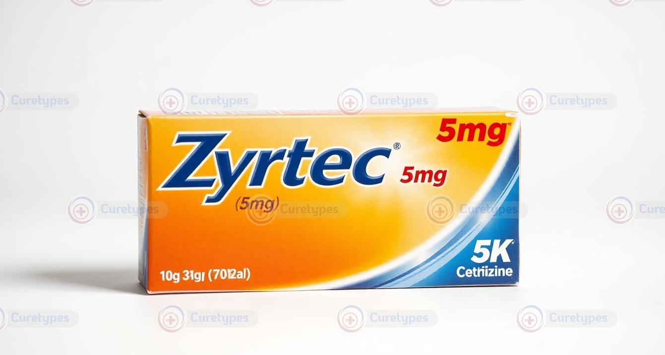 Zyrtec (Cetirizine) tablets for allergy relief.