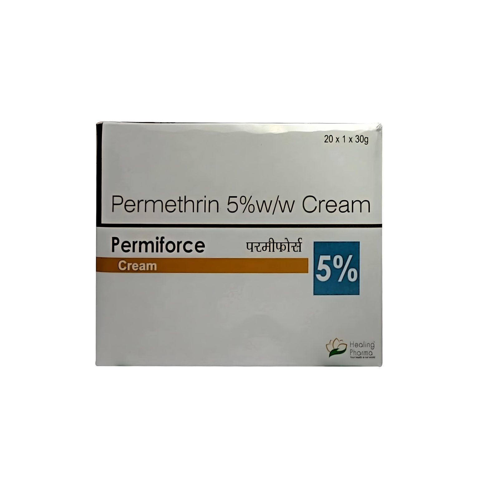 Tube of Elimite (permethrin) cream used for treating scabies and lice.