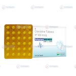 Catapres tablets with Clonidine for high blood pressure.