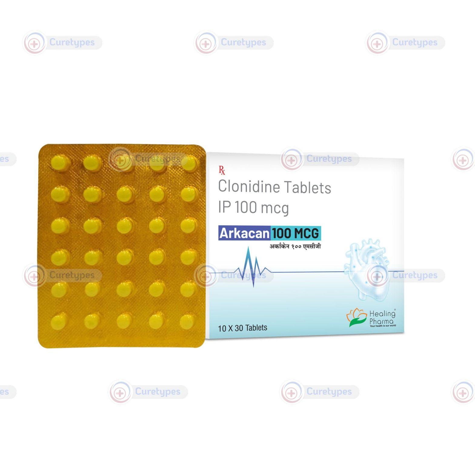 Catapres tablets with Clonidine for high blood pressure.