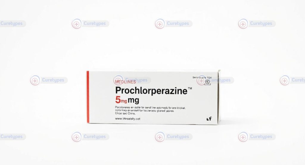 Image of Compazine medication, featuring prochlorperazine, used for nausea and schizophrenia treatment.