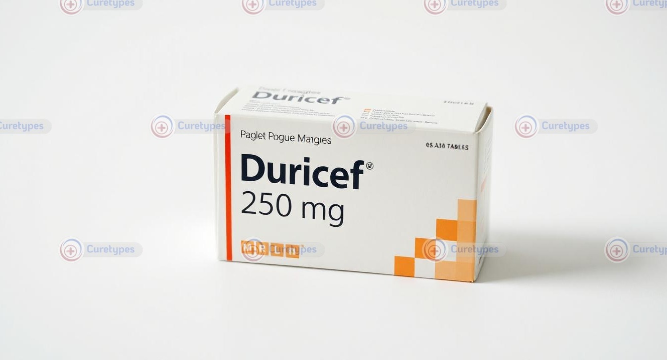 Image of Duricef capsules, featuring cefadroxil, an antibiotic for bacterial infections.