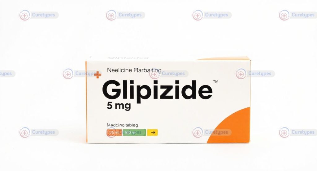 Image of Glucotrol tablets featuring glipizide, a diabetes medication for blood sugar control.