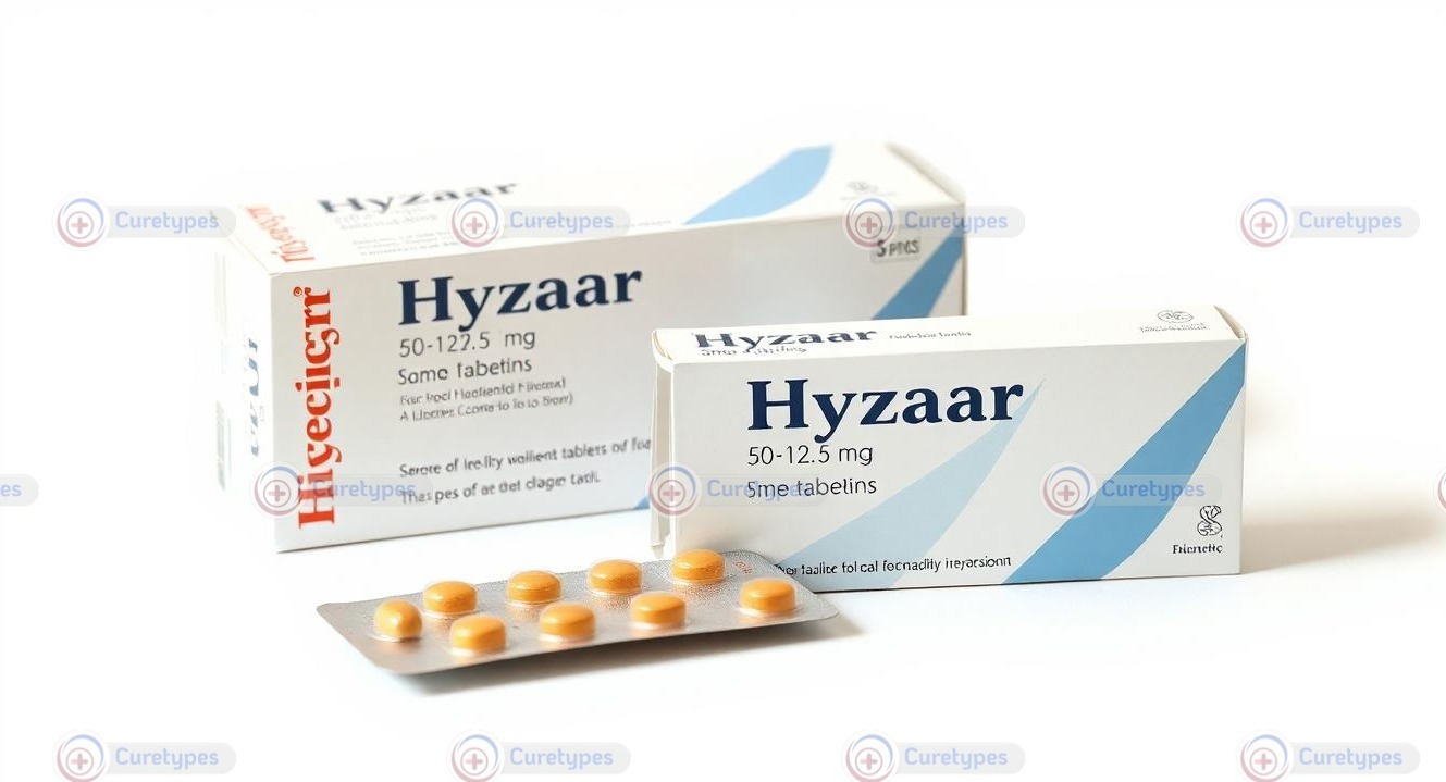 Image of Hyzaar tablets containing losartan and hydrochlorothiazide for blood pressure management.