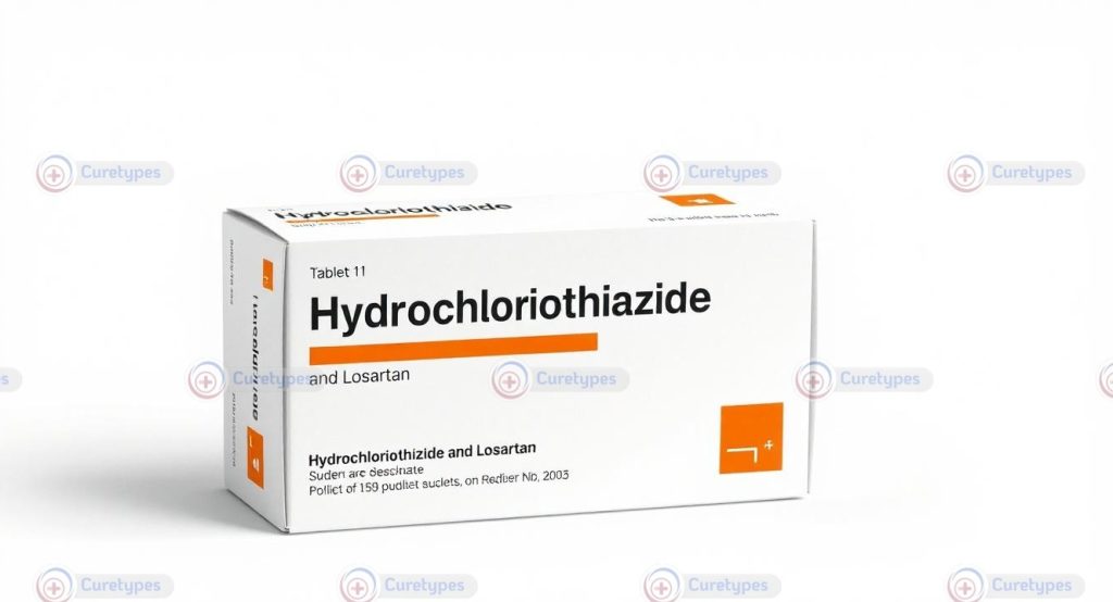 Image of Hyzaar tablets containing losartan and hydrochlorothiazide for blood pressure management.