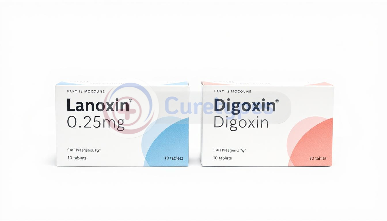 Lanoxin tablets with digoxin for heart condition treatment