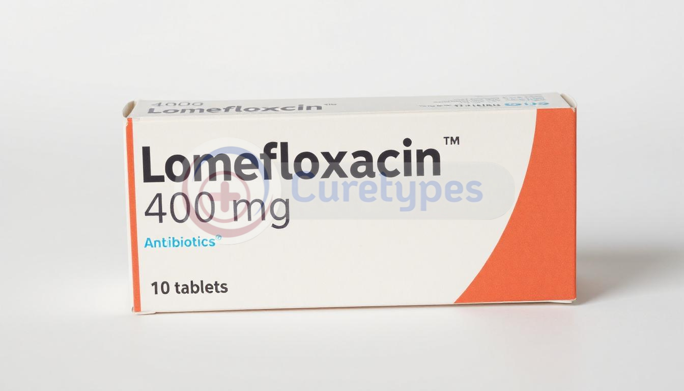 Maxaquin tablets with lomefloxacin for bacterial infection treatment