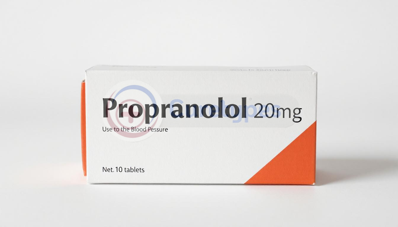 "Inderal medication bottle containing propranolol for hypertension treatment"