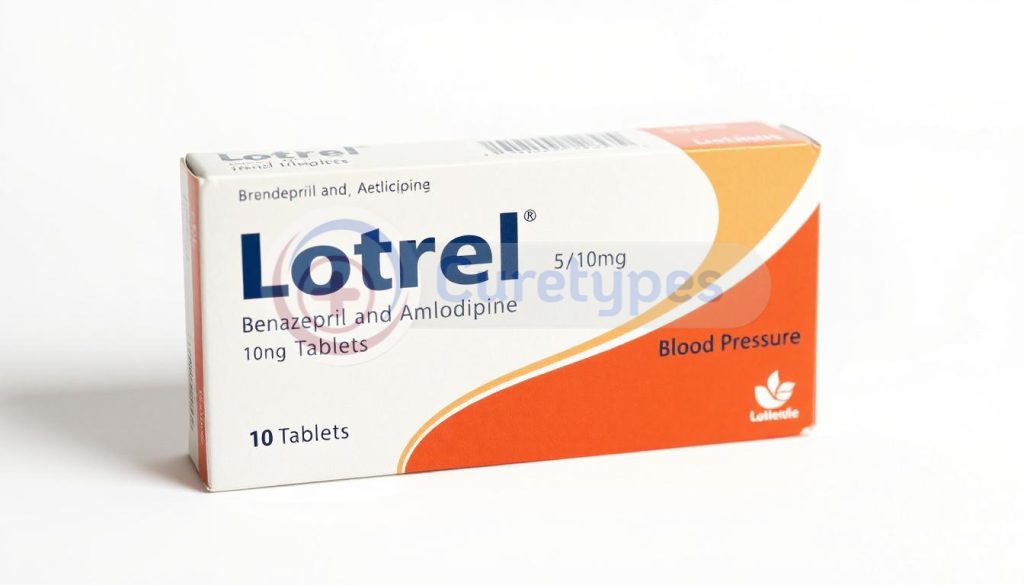 Lotrel capsules containing amlodipine and benazepril for hypertension